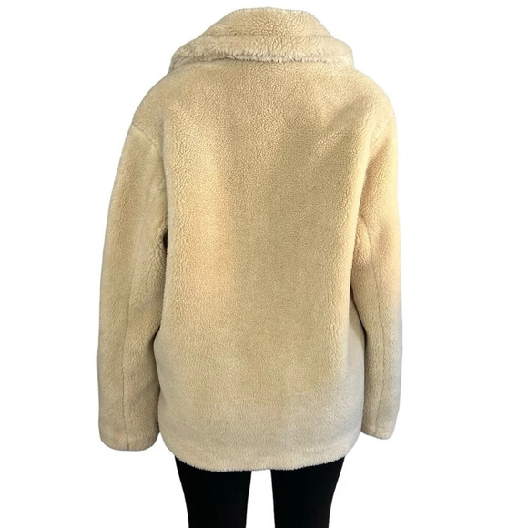 Banana Republic Ivory Sherpa Teddy Coat - Picture 8 of 9